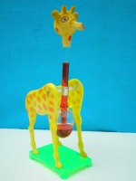 drinking giraffe